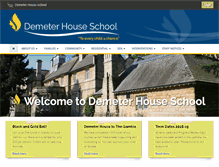 Tablet Screenshot of demeterhouseschool.com